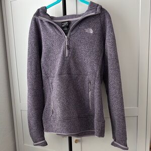 The North Face Women's Heathered Lavender Quarter-Zip Fleece Pullover